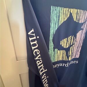 Vineyard Vines Blue Fishing Shirt Mens XS